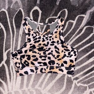 Vull Leopard Print Sports Bra